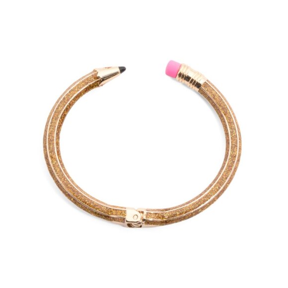 BETSEY JOHNSON Multi Pencil Hinged Bangle Bracelet - Picture 1 of 2